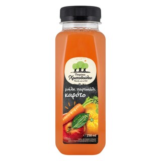 ΟΙΚΟΓΕΝΕΙΑ ΧΡΙΣΤΟΔΟΥΛΟΥ | Φυσικός Χυμός Μήλο Πορτοκάλι Καρότο 250ml