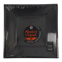 - | ΠΙΑΤΑ ΠΛΑΣΤΙΚΑ ΤΕΤΡΑΓΩΝΑ ΜΑΥΡΑ 23 CM 8 TEM