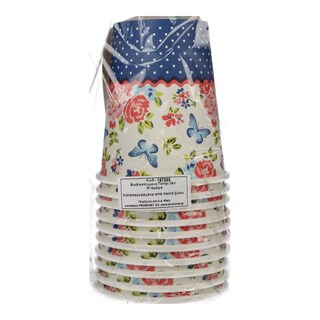 DUNI BIO | Ποτήρια Βιοδιασπώμενα Roses 240ml 10 Τεμάχια