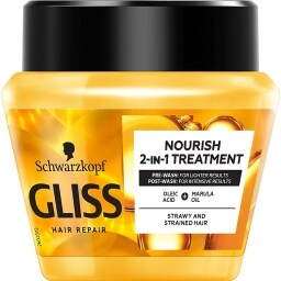 GLISS | Μάσκα Μαλλιών Oil Nutritive 2σε1 Ξηρά Μαλλιά 300ml
