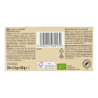 PERLA BEVERAGES | Τσάι Μαύρο Bio 20x1.5g