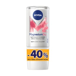NIVEA | Αποσμητικό Roll On Magnesium Dry Original 50ml Έκπτωση 40%