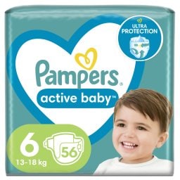 PAMPERS | Πάνες Active Baby Giant Pack No 6 13-18 Kg 56 Τεμάχια
