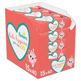 PAMPERS | Μωρομάντηλα Kids Hygiene Αποκλειστικά Online 15x40 Τεμάχια