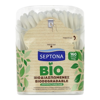 SEPTONA | Μπατονέτες Bio Βιοδιασπώμενες 160 Τεμάχια