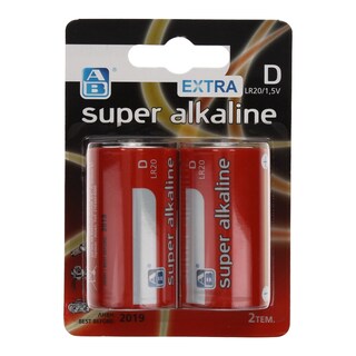 ΑΒ | Μπαταρίες Αλκαλικές Super D 2 Τεμάχια