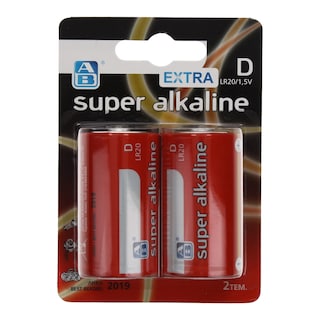 ΑΒ | Μπαταρίες Αλκαλικές Super D 2 Τεμάχια