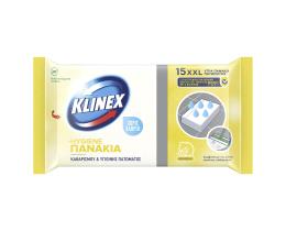 KLINEX | Υγρά Πανάκια Καθαρισμού Πατώματος Λεμόνι 15 Τεμάχια