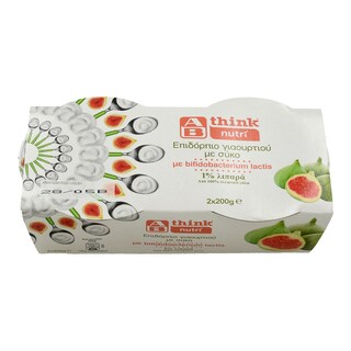 ΑΒ THINK NUTRI | ΕΠΙΔΟΡΠΙΟ ΓΙΑΟΥΡΤΙΟΥ ΣΥΚΟ 2 Χ 200 GR