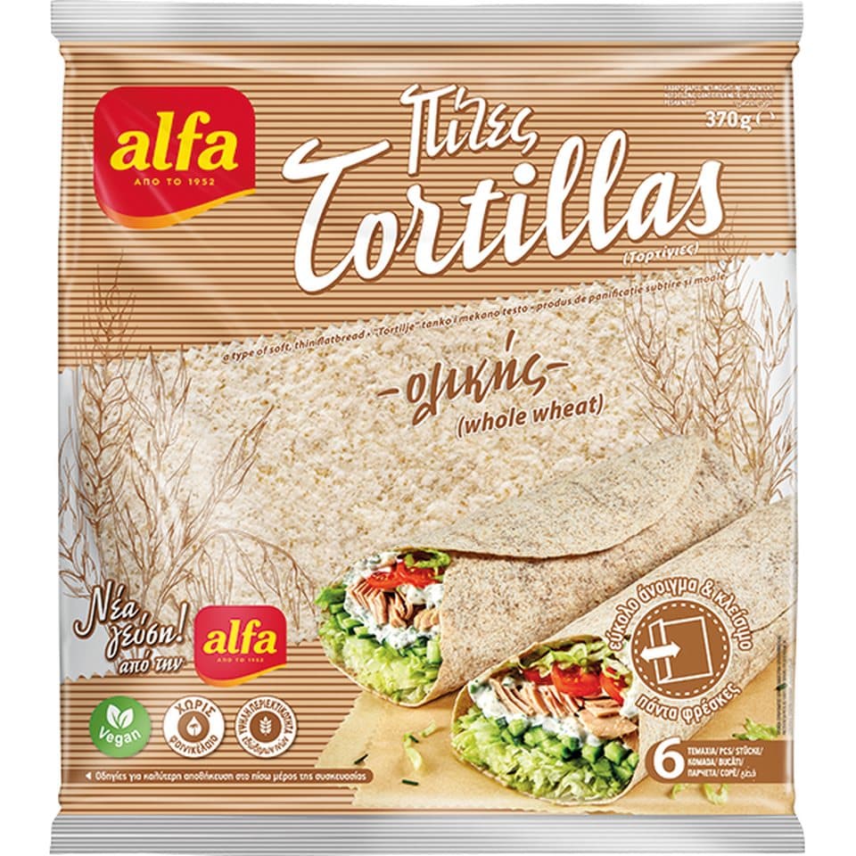 ALFA Τορτίγιες Ολικής 370g
