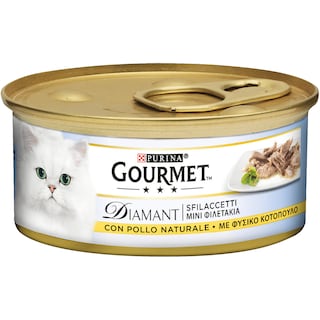 GOURMET | DIAMANT | Γατοτροφή Με Κοτόπουλο 85 gr