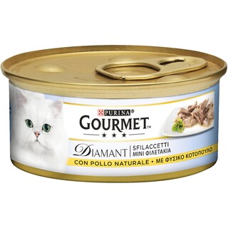 GOURMET | DIAMANT | Γατοτροφή Με Κοτόπουλο 85 gr