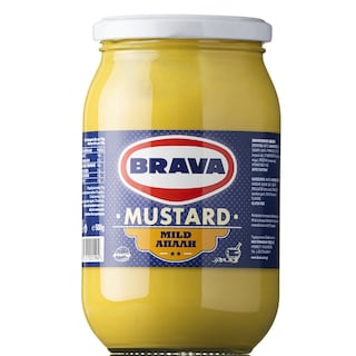 BRAVA | Μουστάρδα Απαλή Γυάλινο Βάζο 500g