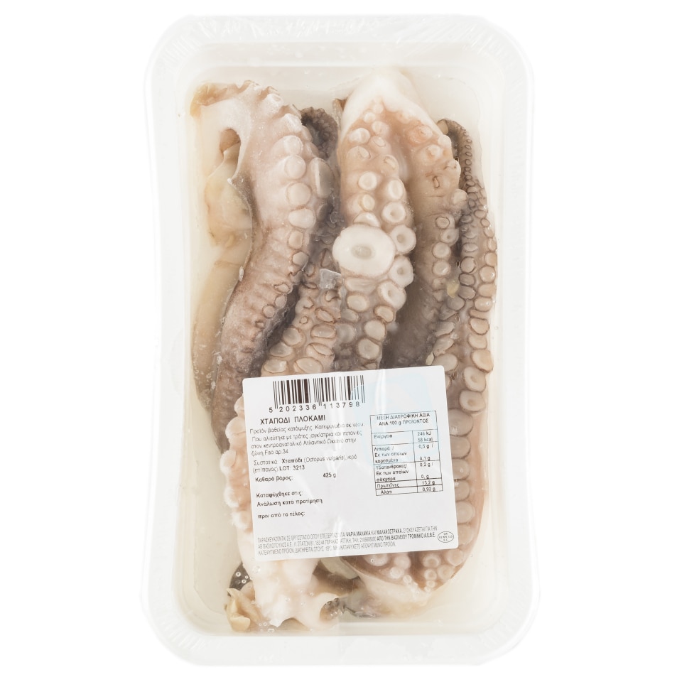Χταπόδι Πλοκάμια Ολόκληρα Κατεψυγμένα Εισαγωγής 425g
