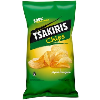 ΤΣΑΚΙΡΗΣ | ΤΣΙΠΣ ΜΕ ΡΙΓΑΝΗ 120 GR