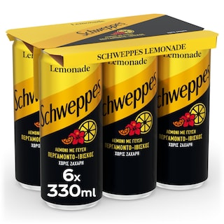 SCHWEPPES | Αναψυκτικό Λεμονάδα Κουτί 6x330ml