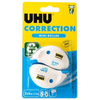 UHU | Διορθωτική Ταινία Mini Roller Σετ 1 Τεμάχιο