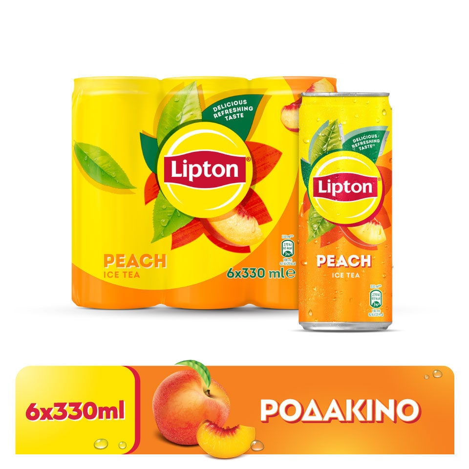 LIPTON Ice Tea Ροδάκινο 6x330ml