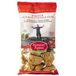 ΚΡΗΤΩΝ ΑΡΤΟΣ | KR ART WH RUSK WHOLEM SUN DRIED TOM 400G