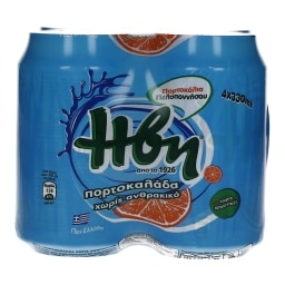 HBH | ΑΝΑΨΥΚΤΙΚΟ ΠΟΡΤΟΚΑΛΙ ΜΠΛΕ ΧΩΡΙΣ ΑΝΘΡΑΚΙΚΟ 4 X 330 ML