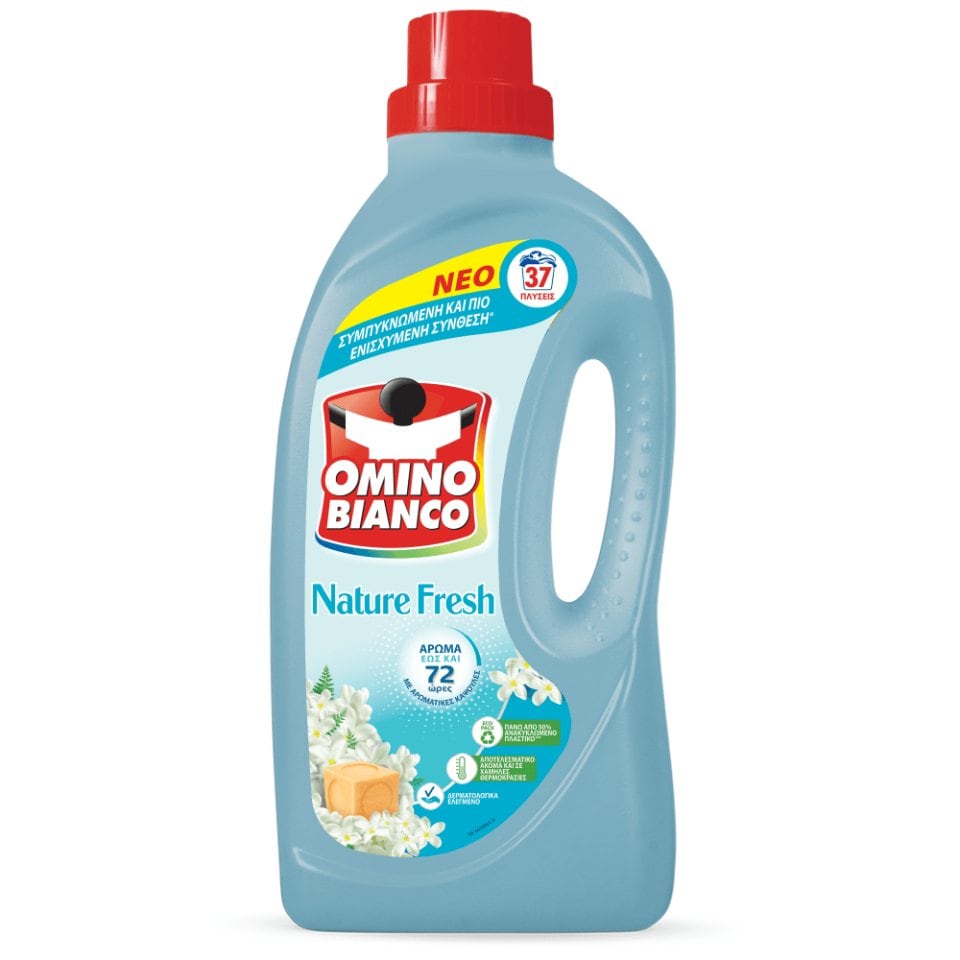 Υγρό Πλυντηρίου Ρούχων Nature Fresh 37 Μεζούρες