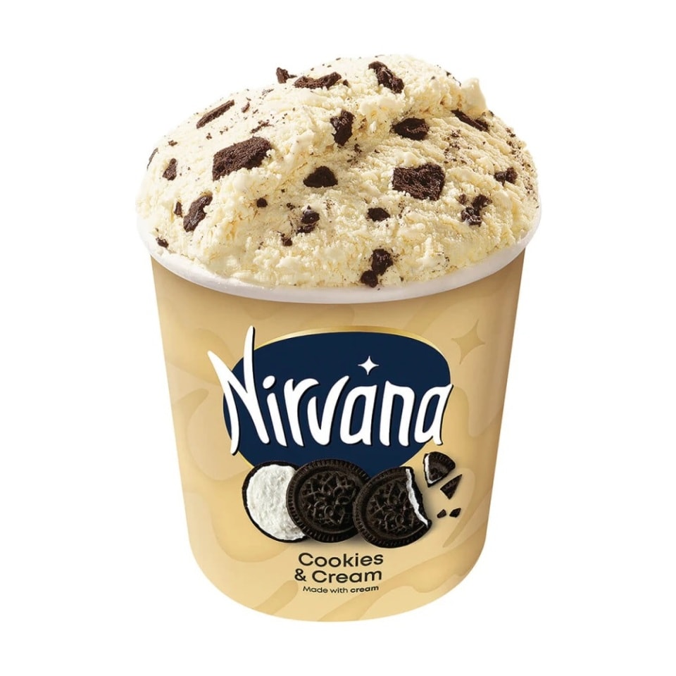 NIRVANA Παγωτό Cookies & Cream 538g