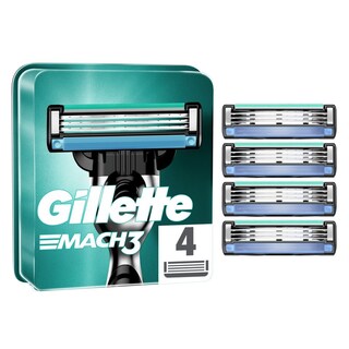 GILLETTE | Mach3 Ανταλλακτικές Κεφαλές Ξυρίσματος 4 τεμ