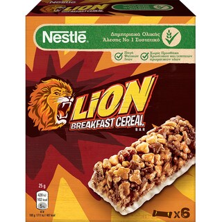 LION | Μπάρες Δημητριακών Lion Καραμέλα Σοκολάτα 6 X 25gr