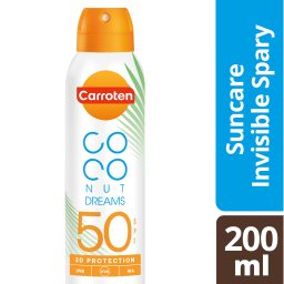 CARROTEN | Αντηλιακό Spray Διάφανο Coconut Dreams SPF50 200ml