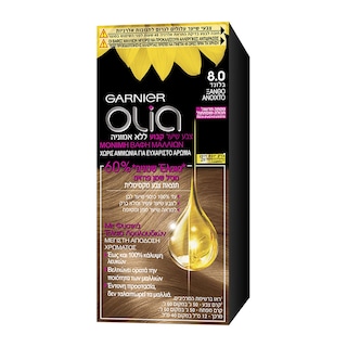 OLIA | Βαφή Μαλλιών Olia Mini Kit 8.0 Ξανθό Ανοιχτό 1 Τεμ.