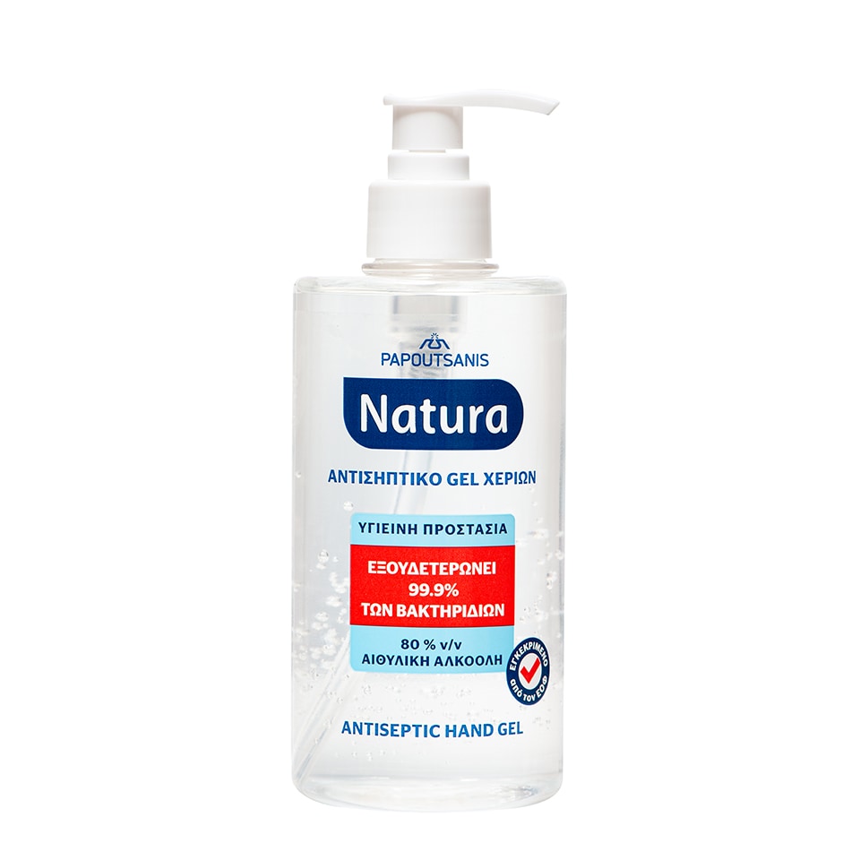 NATURA Αντισηπτικό Gel Χεριών Αντλία 400ml