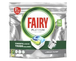FAIRY | DISH WASHER LIQUID ULTRA CAPS PLATINUM 16 TEM