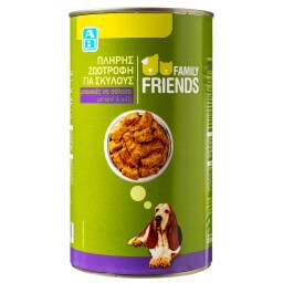 FAMILY FRIENDS | ΣΚΥΛΟΤΡΟΦΗ ΣΕ ΚΟΝΣΕΡΒΑ Κονσέρβα Μπουκιές Αρνί Ρύζι 1.23kg