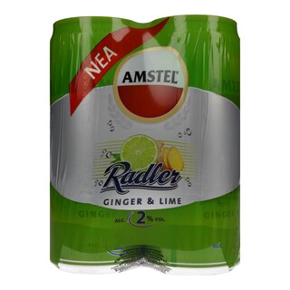 AMSTEL | ΜΠΙΡΑ RADLER GINGER 4X330ML