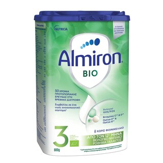 ALMIRON | Ρόφημα Γάλακτος Νηπιακό Bio 3 800g