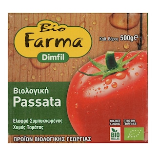 BIO FARMA | Τομάτα Passata Βιολογική 500gr