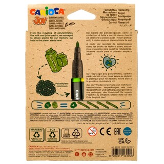 CARIOCA | Μαρκαδόροι Eco Joy Washable 12 Τεμάχια