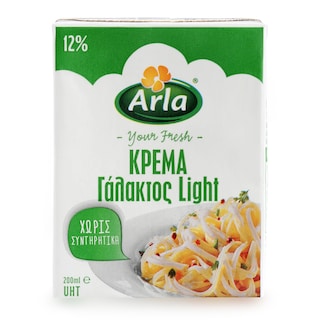 ARLA | ΚΡΕΜΑ ΓΑΛΑΚΤΟΣ UHT LIGHT 200 ML