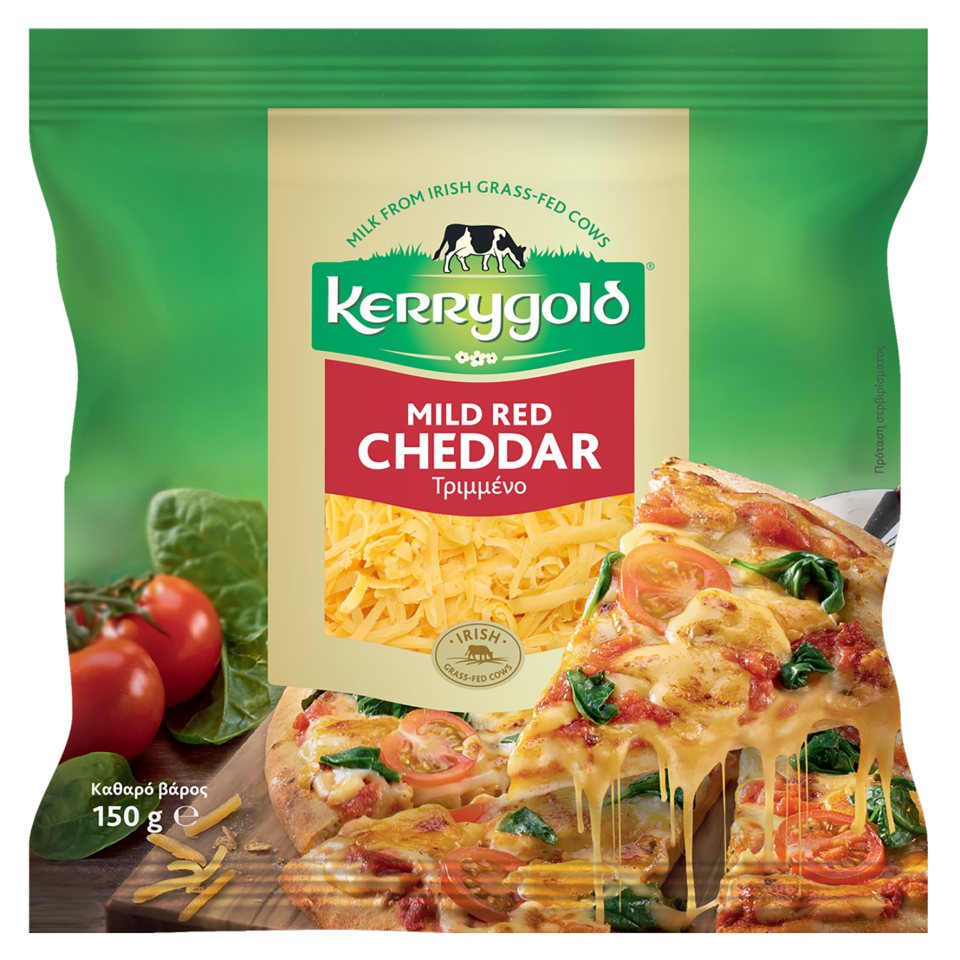 KERRYGOLD Τριμμένο Τυρί Mild Red Cheddar 150g
