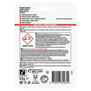 KLINEX | Καθαριστικό Τουαλέτας WC Block Power 5 Πράσινο Λεμόνι 55gr