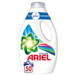ARIEL | Υγρό Πλυντηρίου Ρούχων Touch of Lenor Color 50 Μεζούρες