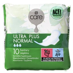 CARE | ΣΕΡΒΙΕΤΕΣ ULTRA PLUS NORMAL 10 ΤΕΜ