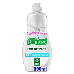 PALMOLIVE | Υγρό Πιάτων Eco Respect 0% Χρωστικές & Αρώματα 500ml
