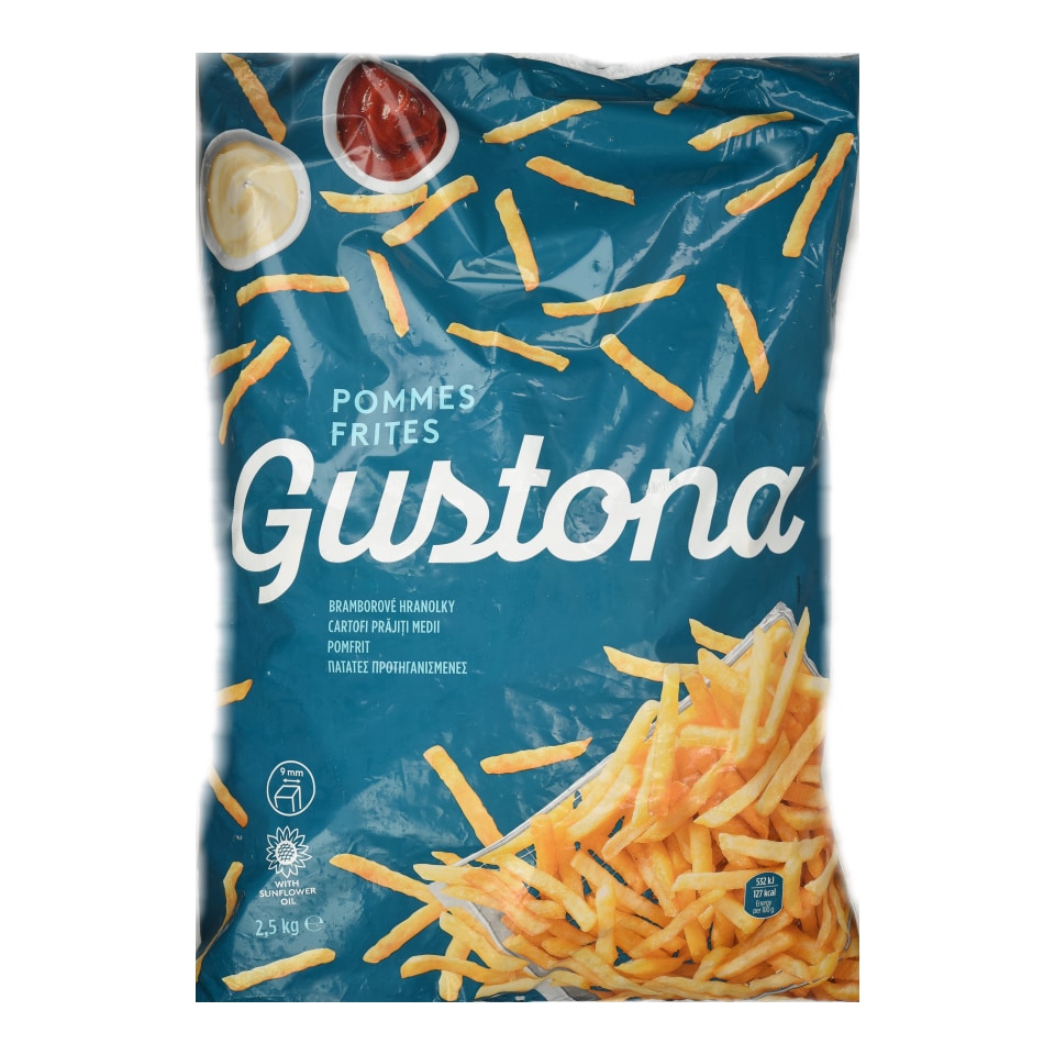 GUSTONA Πατάτες Προτηγανισμένες Κατεψυγμένες 2.5kg