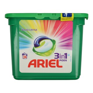 ARIEL | ΚΑΨΟΥΛΕΣ ΠΛΥΝΤΗΡΙΟΥ ΡΟΥΧΩΝ 3IN1 COLOR 24 TΕΜ