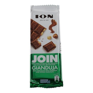 ΙΟΝ | JOIN | ΣΟΚΟΛΑΤΑ ΜΕ GIANDUJA ΚΑΙ ΦΟΥΝΤΟΥΚΙΑ 85 GR