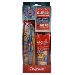 COLGATE | JUNIOR | ΟΔΟΝΤΟΒΟΥΡΤΣΑ ΣΕΤ ΜΕ ΟΔΟΝΤΟΚΡΕΜΑ 75 ML 1 TEM