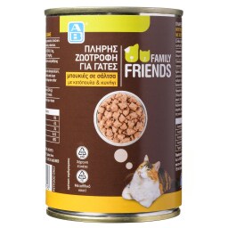 FAMILY FRIENDS | Γατοτροφή Κυνήγι Κοτόπουλο 400g