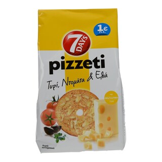 7DAYS | Παξιμαδάκια Τυρί Ντομάτα Ελιά 80g