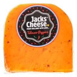 - | Ημίσκληρο Τυρί Jacks Cheese Πιπεριές Ταμπάσκο 200g